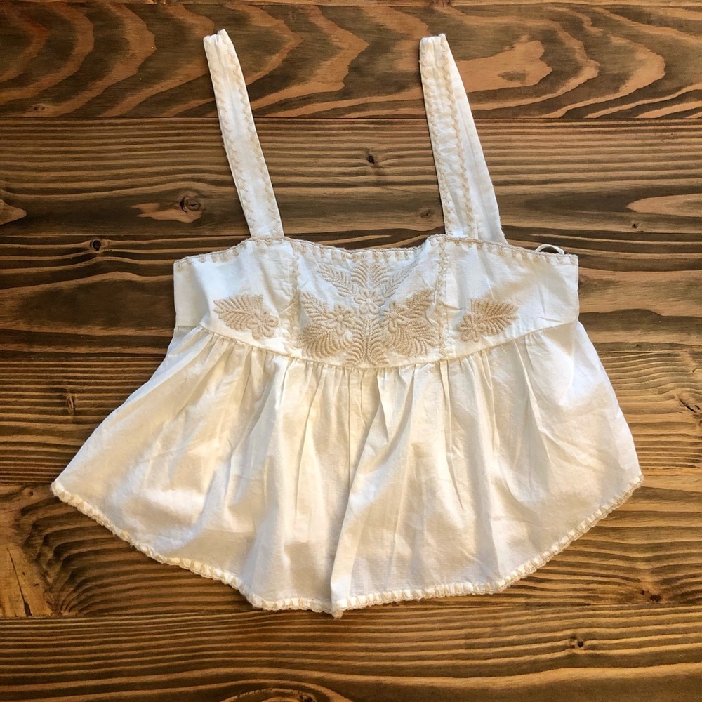 NWT Embroidered Tank